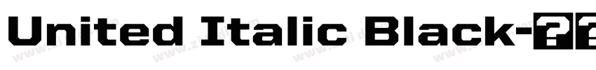 United Italic Black字体转换